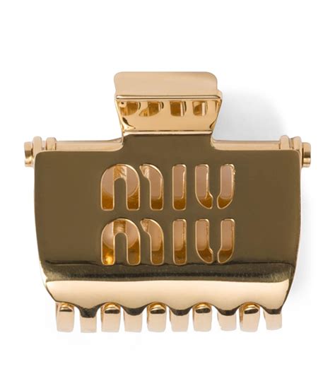 Miu Miu Metal Claw Clip .